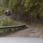 Riding the crazy van into and out of Waipio