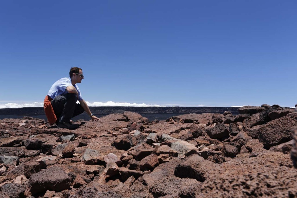 Standing in front of the Caldera - Mauna Loa summit