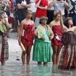 Blessing at Hukilau fishing demonstration