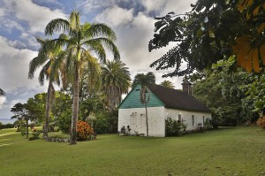 Charles Lindbergh's gravesite at Palapala Ho'omau Church in Kipahulu