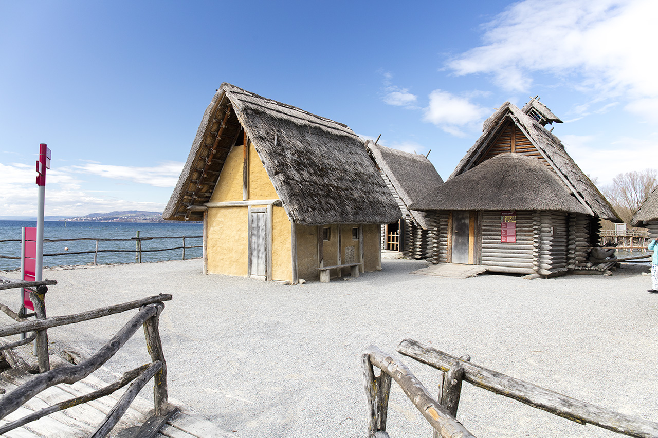 The neolithic lake dwellings of Unteruhldingen, Lake Constance, Germany