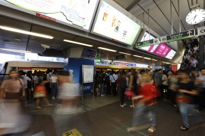 Riding the Sky Train at Rush Hour, Bangkok