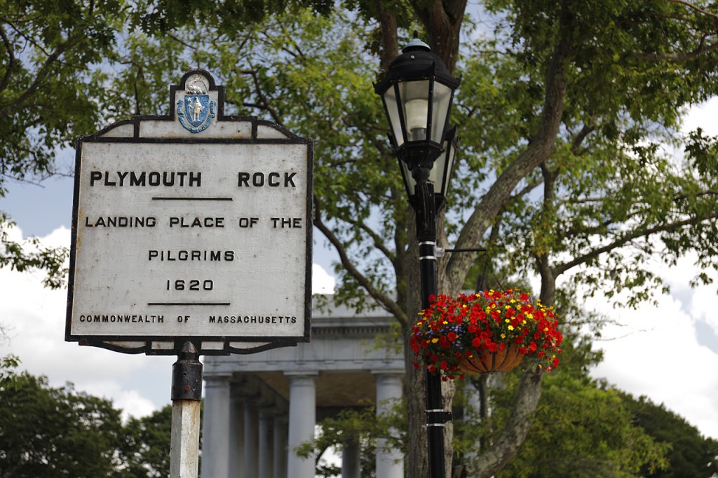 Plymouth Rock of the original settlers