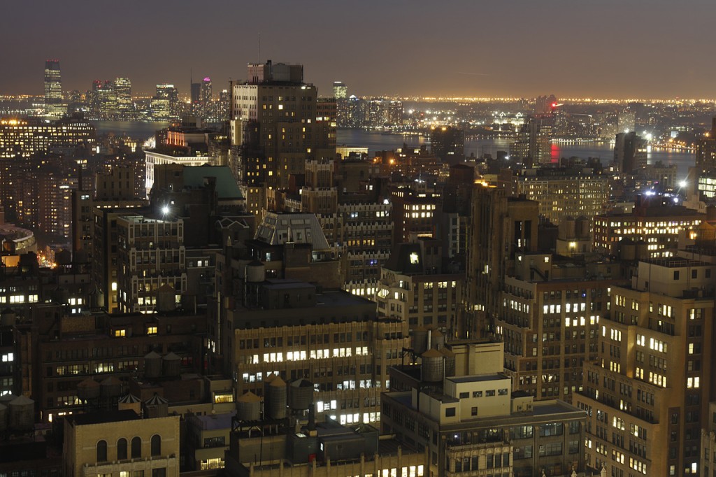 View from Manhattan's Midtown towards New Jersey