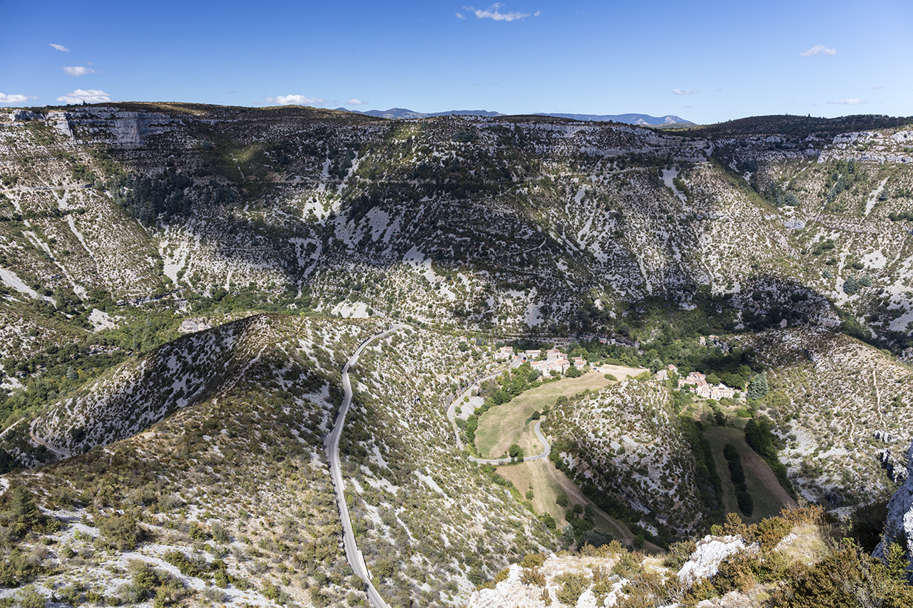 View into the Rock Circus of Navacelles, France