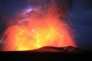 Kilauea Lava flow ocean entry