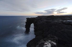 Holei Sea Arch at the end of Chain of Craters Road