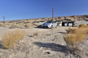 Toyota Prius in the Nevada Desert, USA