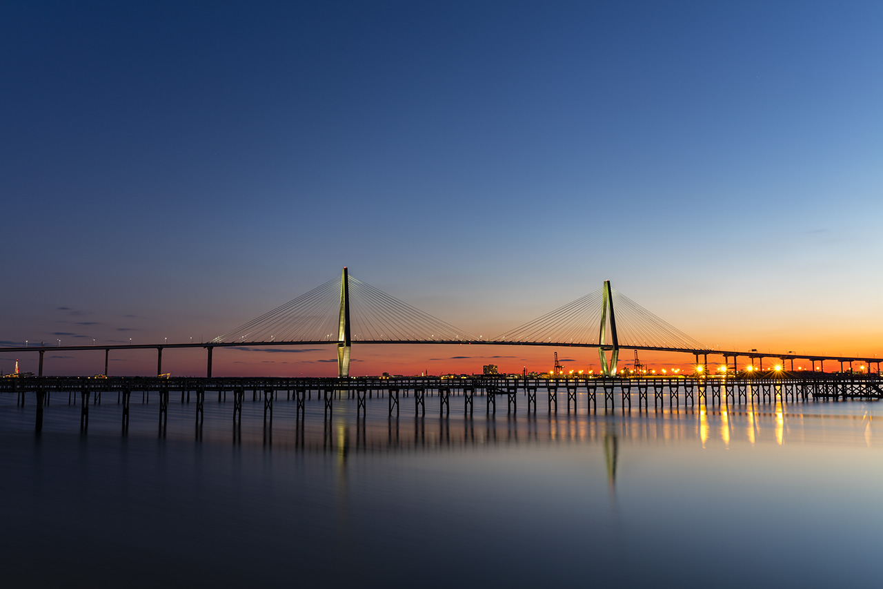 Arthur Ravenel Jr. Bridge across the Cooper River, Charleston, South Carolina, USA