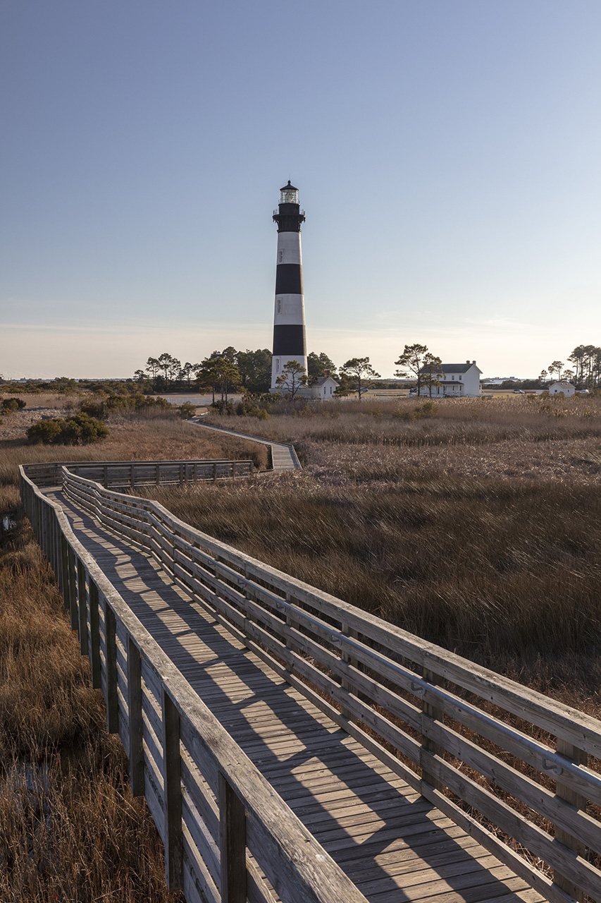 Bodie Island Light Station, Leuchtturm in den Outer Banks, North Carolina, USA