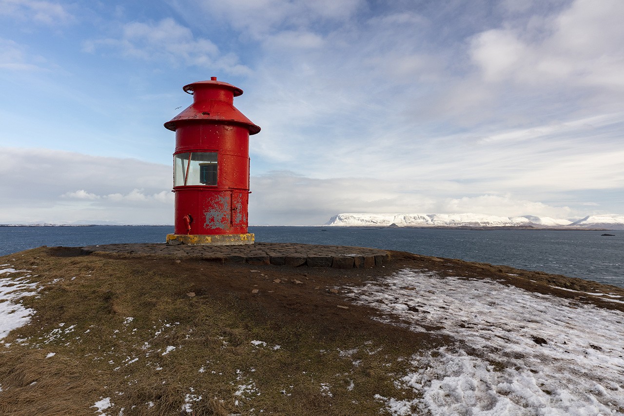 Súgandisey Island Lighthouse, Stykkishólmur, Island