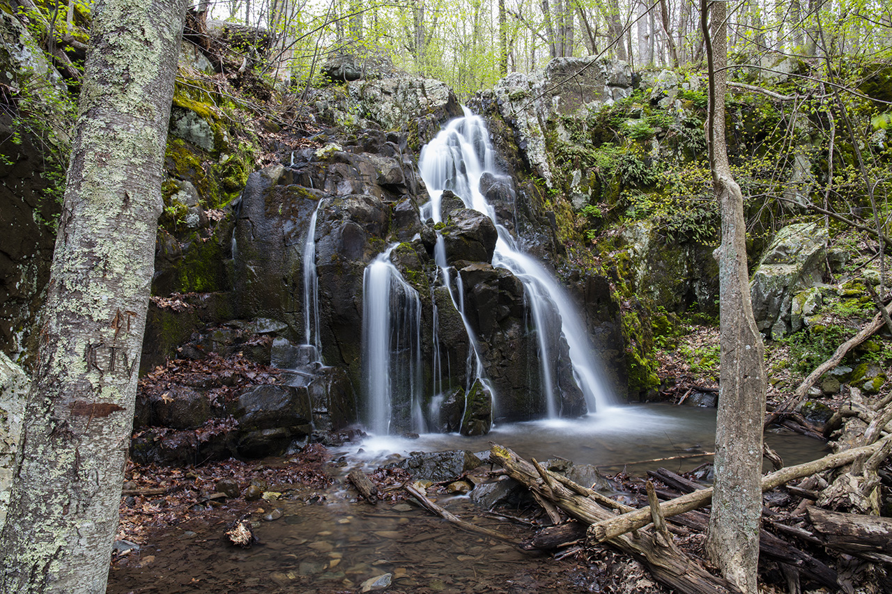 Small cascades on Overall Run, Shenandoah National Park, Virginia, USA