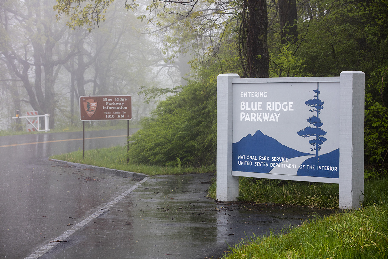 Northern Entrance to Blue Ridge Parkway, Virginia, USA