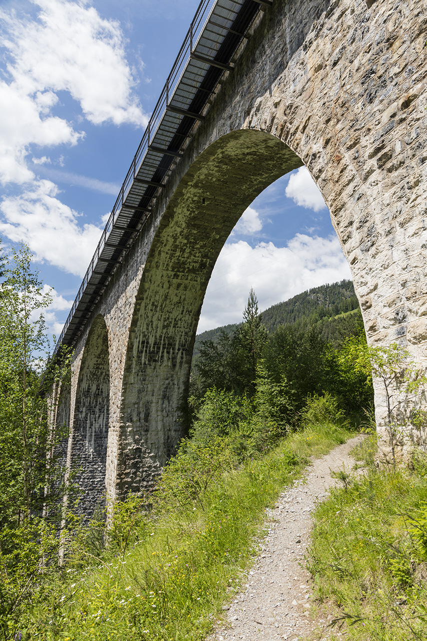 Wiesen viaduct, Davos Wiesen, Graubünden, Schweiz