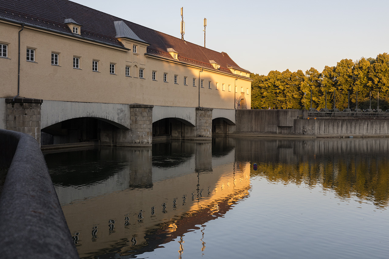 Isar weir, Munich Bavaria, Germany