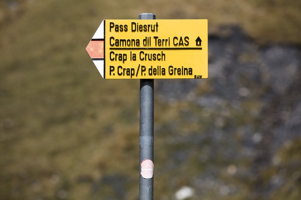 Pass Diesrut, entrypoint to Greina alpine plain, Grisons, Switzerland