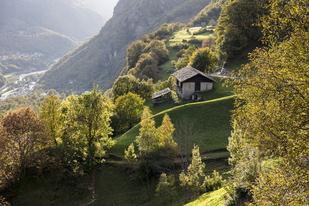 Chestnut roasting house, Val Bregaglia, Grisons, Switzerland