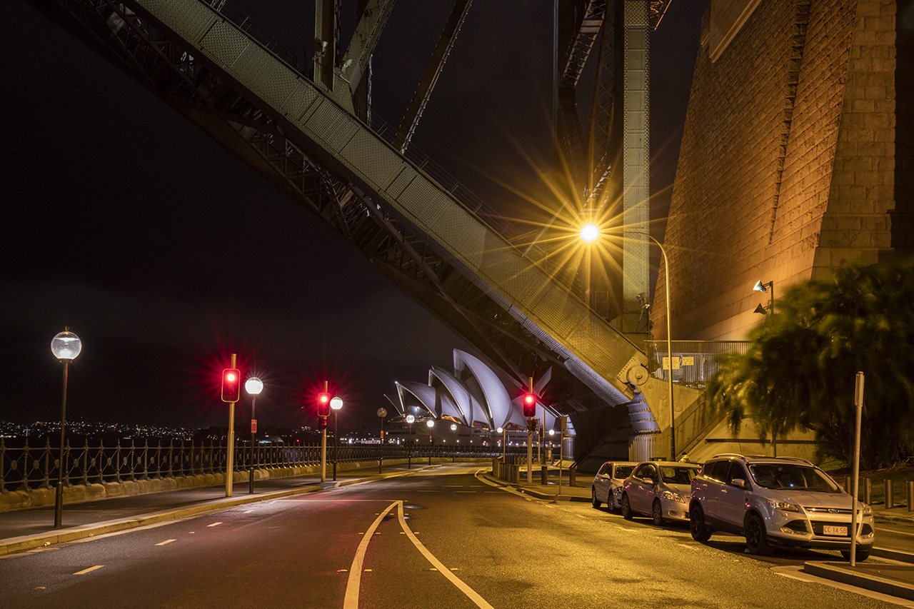 Opera House from under the bridge – Dawes Point, Sydney, New South Wales, Australia