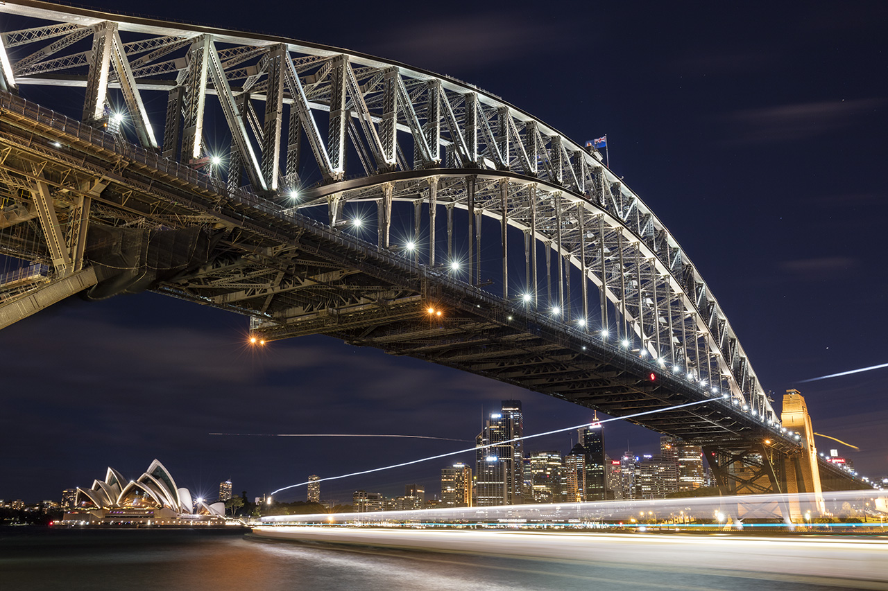 Bridge and Opera House, Milson's Point, Sydney, New South Wales, Australia