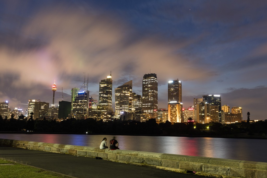 CBD skyline from Botanical Garden, Sydney, NSW, Australia