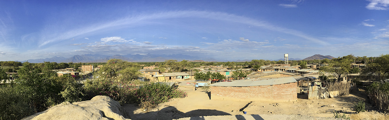 Panorama Aussicht auf die Anden, La Encantada, Piura, Peru