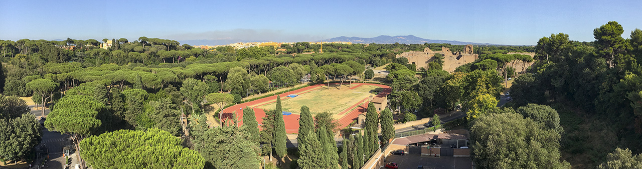 Pano of Terme di Caracalla, Rome, Italy