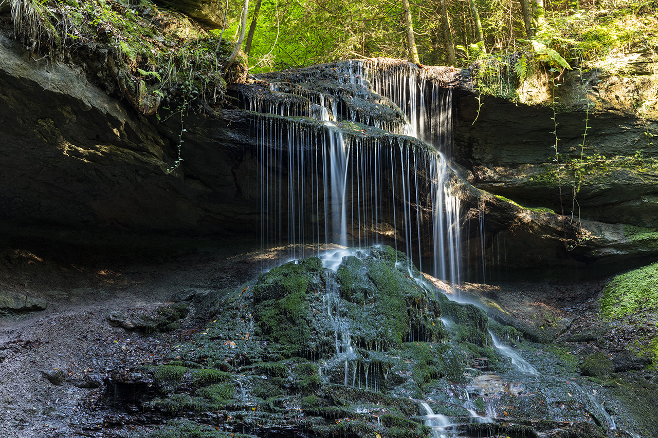 Upper Hörschbach Waterfall, Murrhardt, Germany