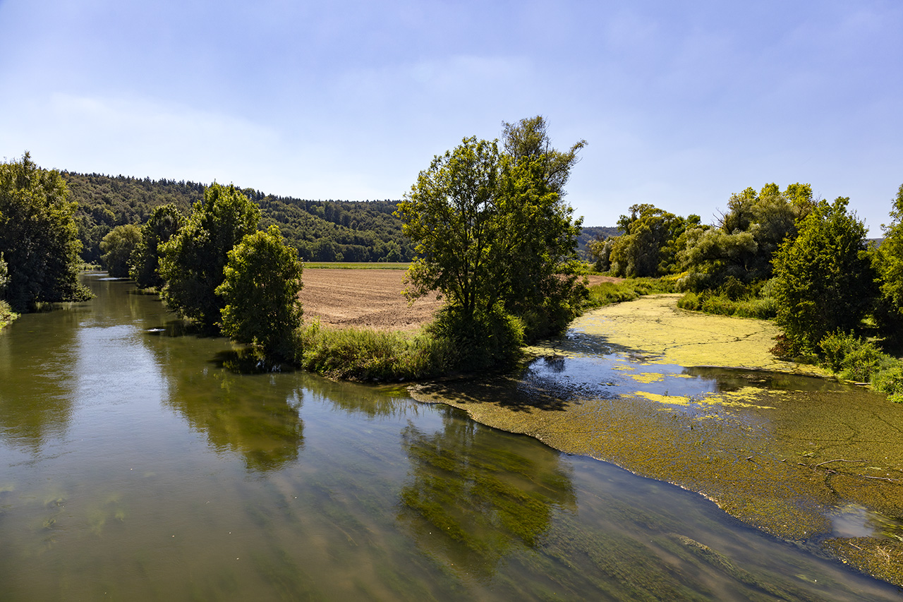 Altmühl river and old Danube valley, Eichstätt, Bavaria, Germany