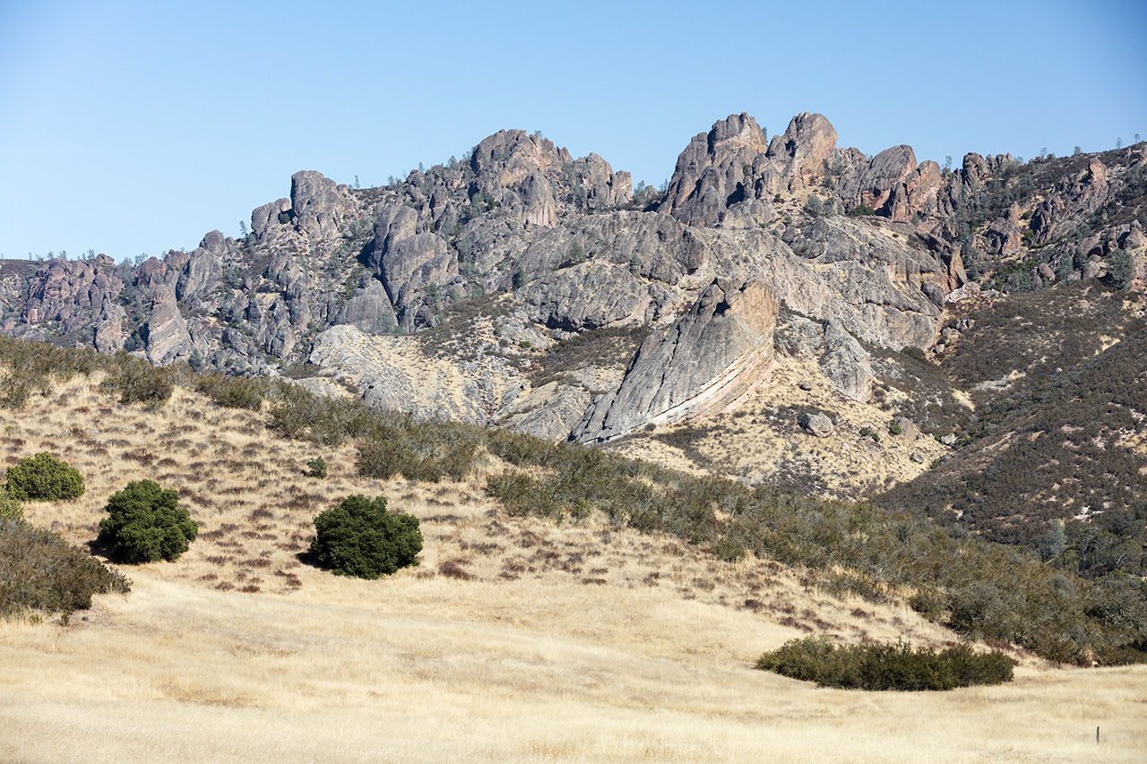 Pinnacles NP from the visitor center, California, USA