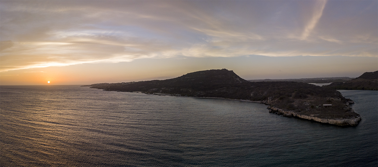 Hilton Beach sunset view, Curacao, Caribbean