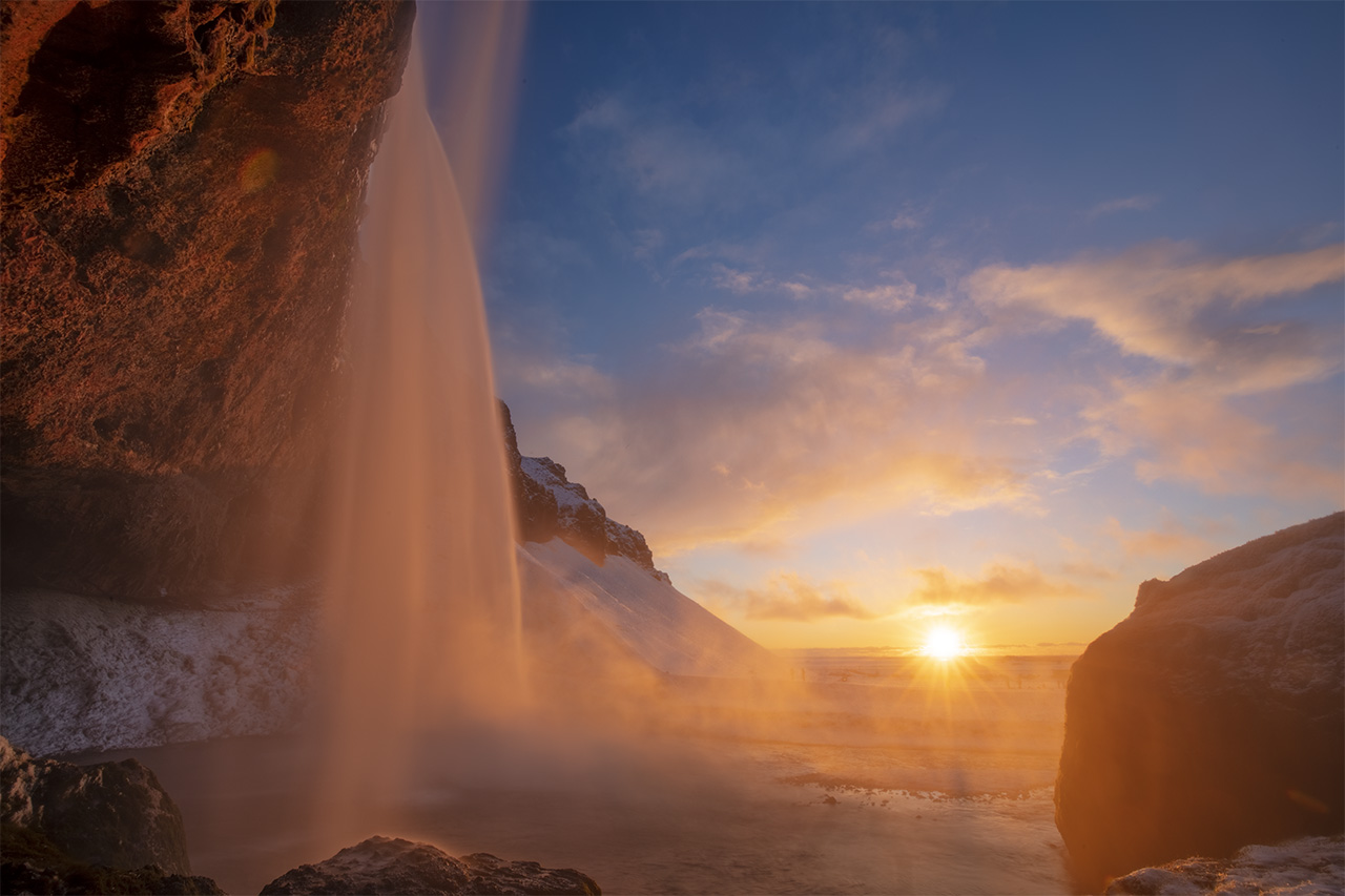 Behind the waterfall... Seljalandsfoss, Iceland