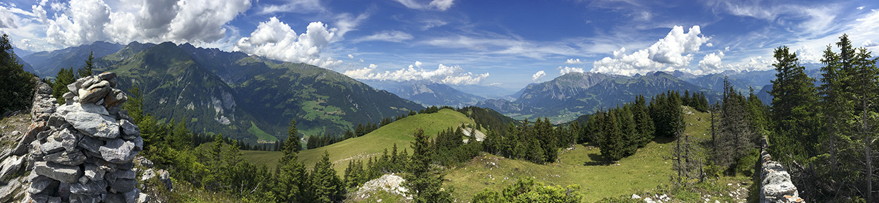 Pano from Chimmispitz, St. Gallen, Schweiz