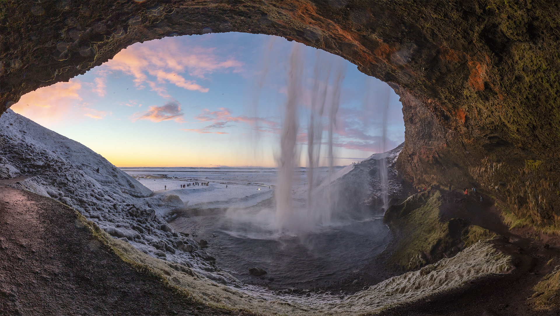 Behind the waterfall... Seljalandsfoss, Iceland