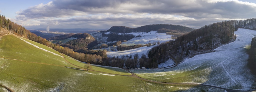 First Snow on Challhöchi, Basel-Landschaft, Schweiz